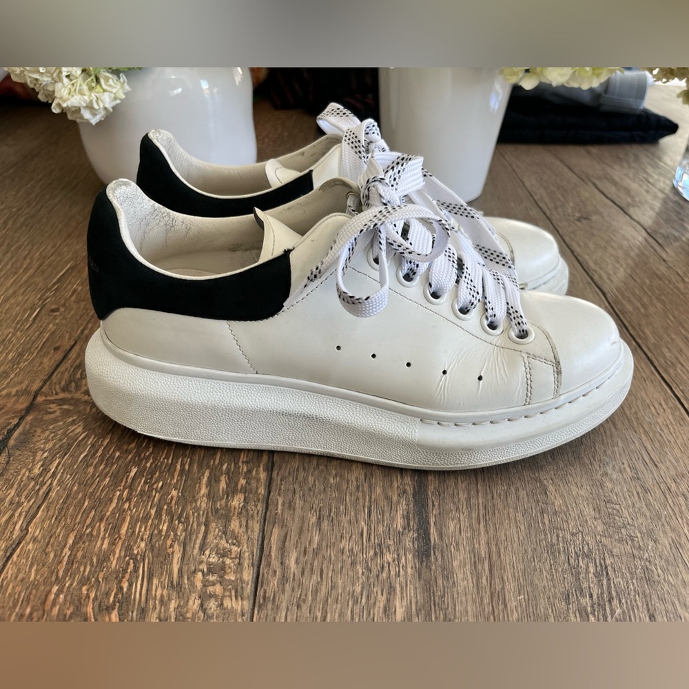 Alexander McQueen black and white oversized sneakers